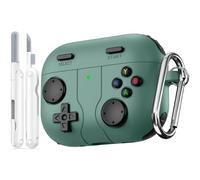 Wowwat Game Case for AirPods Pro 3 Cover (2025),Classic Cool Funny Shock-Proof Protective Silicone AirPods Pro 3rd Case with Cleaner Kit and Keychain for Airpods Pro 3rd Generation for Men Boy-Green