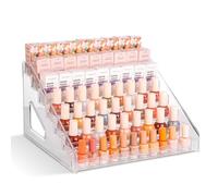 WOWZILLA 7-Tier Acrylic Organizer for Makeup Storage, Nail Polish Holder, Perfume Stand, Beauty Supplies Display, Multi-Level Skincare and Nail Tech Organizer