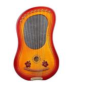 WowZza 10-Stsmall Lyre Harp Instrument Portable Beginner Liras Instruments for Beginner/Light Original Sound/10 Chords
