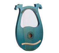 WowZza 16 Tone Lyre All Solid Wood Lyre16 Strings Beginner Lyre for Beginners