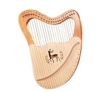 WowZza 21/24 Strings Solid Wood Lyre Musical Instrument for Beginners Portable Mini Music Harp Lyre Harp/24