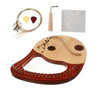 WowZza 21 Stlyre Handheld Lyre Harp Small Musical Instruments Small Lyre Harp Metal Lyre Instrument Wooden Lyre Harp Handheld Harp Wooden Harp Spruce Mahogany Classical