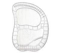 WowZza Lyre 21 Metal String, with Tuning Wrench, Plectrum, Extra Set of Strings and Bag, for Beginner Kids Adult