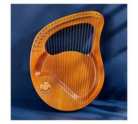 WowZza Lyre Harp 21 24 Strings Lyre Harp Classical Instruments Thumb Piano with Tuning Wrench/24 St Wood Color