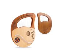 WowZza Lyre Harp 21 Metal Strings Portable Solid Wood Piano Classical Instrument Harp Instruments