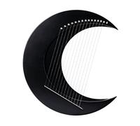 WowZza Strings Lyre - Crescent Moon & Full Moon Style, Professional Wooden Stringed Instruments, Portable Lye for Adult Children