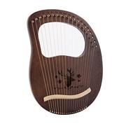 WowZza Wooden Lyre 19 Strings Harp Musical Instrument with Tuning Tool for Beginner Easy Lyre Harp/17
