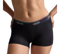 Woxer Boxer Briefs for Women Soft and Comfortable 3” inseam Micro Modal Boy Shorts Underwear, Pride Black 3.0, Large