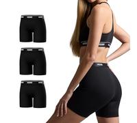 Woxer Womens Baller 5" High Waisted Boy Shorts Underwear - Seamless Boxer Briefs, Boyshort Panties, No Show Women’s Boxers, Black 2.0 3pk, XL