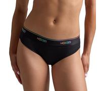 Woxer Womens Boxer Briefs Bikini Underwear, Bikini Style Panties, Soft Anti-Chafing, No Roll Inseam, Pride Black 3.0, S