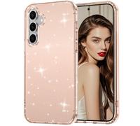 Woxidzyx Glitter Case for Samsung Galaxy S25 FE Case, Bling Glitter Shockproof Phone Case for Galaxy S25 FE 5G Case, Anti-Yellowing Cute Glittering Protective Case for Women and Girls (Gold)