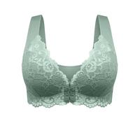 WOXIHUAN Clearance Women Lace Embroidered Bra Ladies Front Closure Bras Seamless Non Wired Bralettes Push Up Underwear Full Coverage Brassiere Everyday Comfortable Breathable Bra with Wide Strap Bras