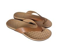 WOXIHUAN Clearance Womens Flat Flip Flops, Ladies Faux Leather Slippers Comfort Beach Platform Sandals with Arch Support Slides, Open Toe Sliders Summer Walking Shoes Lightweight Outdoor Flip-Flops