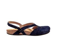WOXIHUAN Women's Black Sandals Uk Size 4, Casual Open Toe Mid Heel Wedge Sandals with Arch Support