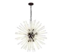 Woxsall 16 Ceiling Pendant Light - Brown Oxide with Clear Glass