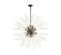 Woxsall 32 Ceiling Pendant Light - Brown Oxide with Clear Glass