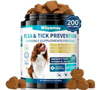 Woyamay 200 Soft Dog Flea and Tick Support Chewables for Dogs, Natural Dog Daily Flea & Tick Supplement for Dogs and Puppy of All Breeds - Chicken Flavor