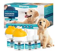 Woyamay 6-in-1 Dog Calming Plug In for Dog Anxiety Relief, Calming Dog Pheromone Diffuser with 2 Diffuser + 4 Refills for 120-Day, for all Breeds and Ages