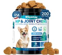 Woyamay Hip and Joint Supplement for Dog, 200 Soft Chews with Glucosamine, Chondroitin Sulfate and MSM, Supplements for Senior Dog Puppies, Joints