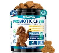 Woyamay Probiotics for Dogs, Dog Probiotics Chews, Gut & Digestive Support