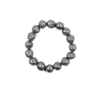 WOYEHFA Raw Iron Meteorite Siderolite Bracelet,Siderolite Tektite Beads Bracelet,Irregular Shape