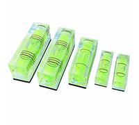 WOYISEPG 5Pcs Magnetic Small Bubble Level Set 29mm/40mm/52mm Multi-sizes Square Spirit Levels Measuring Tools