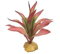 Woyrise Reptile Plants for Desert Terrarium,Habitat Decor,Succulent Plant | Fake Terrarium Plants with Base,Reptile Artifical Plant Decor for Bearded Dragon Gecko Snake Tank Accessories-Guzmania