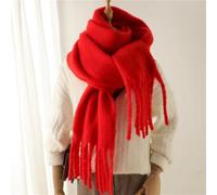 WOYUANSHA Scarfs For Solid Color Fluffy Chunky Scarf Soft Cozy Tassel Long Thickened Warm Versatile Scarves 240X38Cm 3