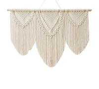 woyufen Large Macrame Wall Hanging Large Boho Woven Tapestry Tassel Art Cotton Rope Bohemian Macrame Wall Decor for Bedroom Living Room Apartment Backdrop