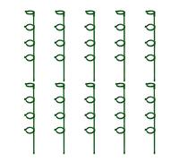 woyufen Plant Support Stakes, 10 Pack 60cm Garden Single Stem Support Stake Plant Cage Support Rings for Tomatoes Orchid Lily Peony Flower Stem