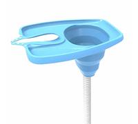 Woyufen Portable Hair Washing Basin, Blue, TPE, Freestanding, Rectangular, 51.5 x 40.1 x 26.2 cm