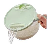 woyufen Rice Washer Strainer Colander Strainer Washing Bowl Vegetable/Rice Washer Strainer Drain Basin Detachable Fruits Colanders