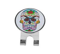 woyufen Skull Golf Ball Marker, Golf Ball Magnetic Halloween Badge Multi-Purpose Golf for Golf Enthusiasts, Novices, and Professionals