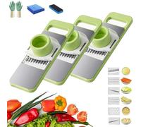 Woyuosn 6-in-1 Safeprep Mandoline Slicer Tool, Martivex 6-in-1 Mandoline Vegetable Food Slicer, Martivex Slicers with Stainless Steel Blades, for Slicing, Shredding and Dicing (3)