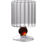 WOYZDQ Crystal Wine Glass Short Stem Round Champagne Wine Glasses Durable Glassware Glass Cup for Homes Bars Hotel Party