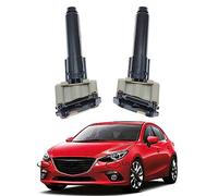 WOZIES headlight nozzles 2pcs Car Headlight Washer Nozzle Head Light Cleaning Jet Pump BHT4-51-82Y BHT4-51-82X Water Sprayer For Mazda 3 AXELA 2013-2017