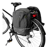 WOZINSKY 2 in 1 Bike Bag Rear Rack Waterproof Bicycle Travel Bag Bicycle Backpack 2 Pieces Bicycle Backpack 30L