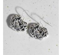 WOZUIMEI Chinese Style Earrings Eardrop S925 Silver Retro Craft Hollow Peony Flower Art Fashion Silver Earrings Female Earringsearring