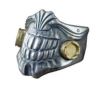 WOZUIMEI Chinese Style Ring Jewelry Antique Distressed Pure Silver S990 Thai Silver Ring Male Gold Skull Big Teeth Adjustable Split RingAdjustable Opening