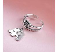 WOZUIMEI Chinese Style Ring Jewelry Fashion Simple Jewelry Literary Style S925 Pure Silver Ring Women's Jewelry Baby Elephant RingElephant Ring