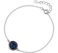 WOZUIMEI S925 Silver Bracelet Female Korean Art Style Synthetic Kyanite Bracelet Temperament Blue Sweet JewelryBracelet