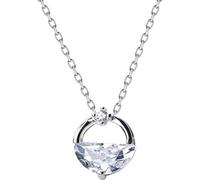 WOZUIMEI S925 Silver Necklace Korean Fashion Temperament a Drop of Spring Water Necklace Simple Sweet Short Clavicle Chainnecklace