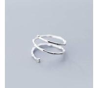 WOZUIMEI S925 Silver Rings Women's Japanese Literary Small Fresh Bamboo Style Sweet Style Opening Ring Finger Ring Jewelrysilver, Opening Adjusted