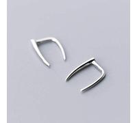 WOZUIMEI S925 White Fungus Clip Women's Japanese and Korean Style Small Fresh Sweet No Pierced Ear Jewelry U-Shape JewelryS925 White Fungus Clip