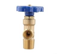 WP-15 Argon Gas Cylinder Valve with Copper Head and Steel Body - 20 MPa High-Pressure Regulator for TIG Welding, Compatible with Industrial & Hobb(Big Teeth Bottle Head)