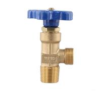 WP-15 Argon Gas Cylinder Valve with Copper Head for Welding Equipment, 20 MPa Working Pressure, Leak-Resistant for Industrial & Repair Applications(Small Teeth Bottle Head)