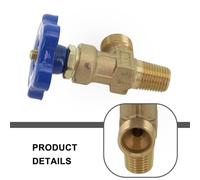 WP-15 Small Argon Cylinder Valve with Copper Head and Alloy Body, 20MPa Working Pressure, Reliable Airtight Design for Welding Equipment and Accessories, Co(Small Teeth Bottle Head)