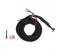 WP18 Water-Cooled TIG Welding Torch Set, 4M Cable, 350A Copper Brass Connector Kit for Industrial Welding Work