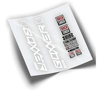 WP375 Stickers Compatible with Rock-Shox BOXXER ULTIMATE 2020-2023 MTB Fork, SET STICKERS. (WHITE)