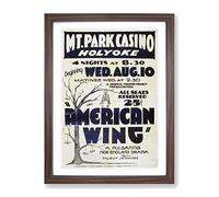 Wpa American Wing Theatre Poster Vintage Framed Print | A4 Walnut Framed Wall Art | Ready to Hang | Classic Nature Picture | Living Room Bedroom Lounge Office